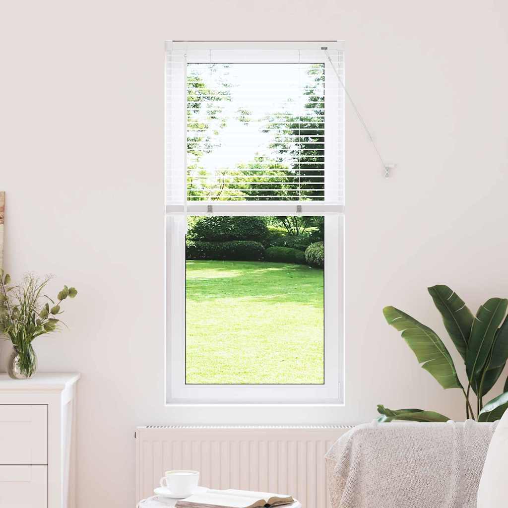 Venetian Blinds Height Adjustable White 130 x 60 cm Aluminium
