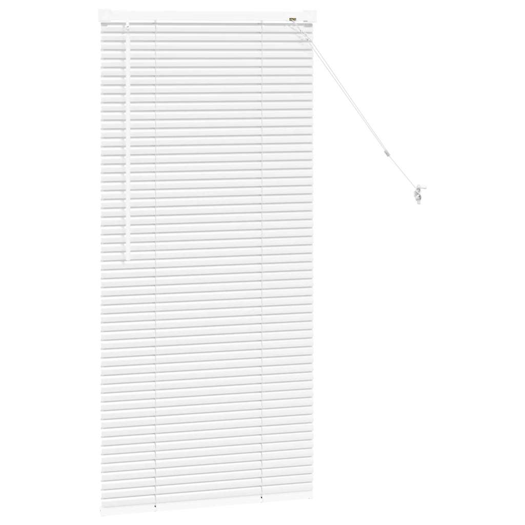 Venetian Blinds Height Adjustable White 130 x 60 cm Aluminium