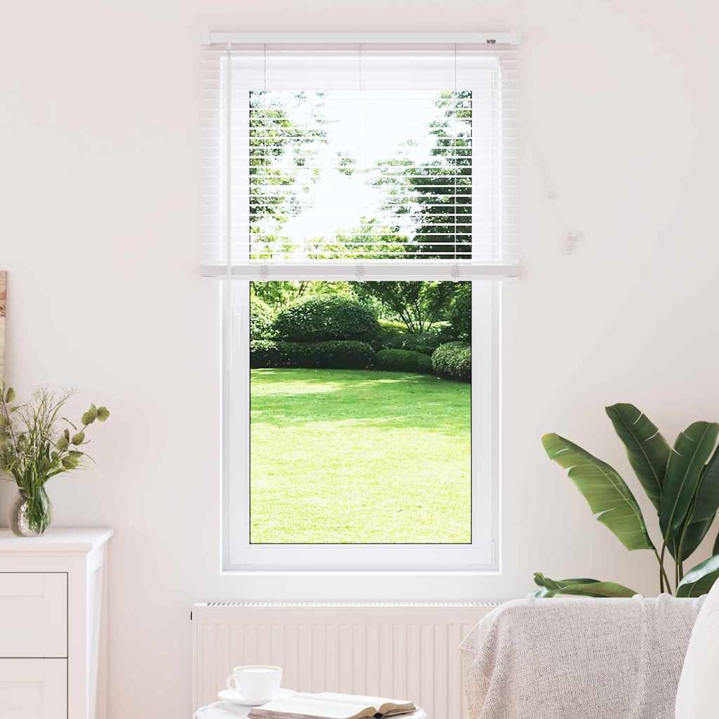 Venetian Blinds Height Adjustable White 130 x 80 cm Aluminium