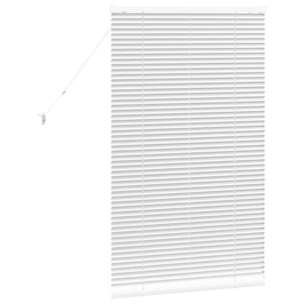 Venetian Blinds Height Adjustable White 130 x 80 cm Aluminium