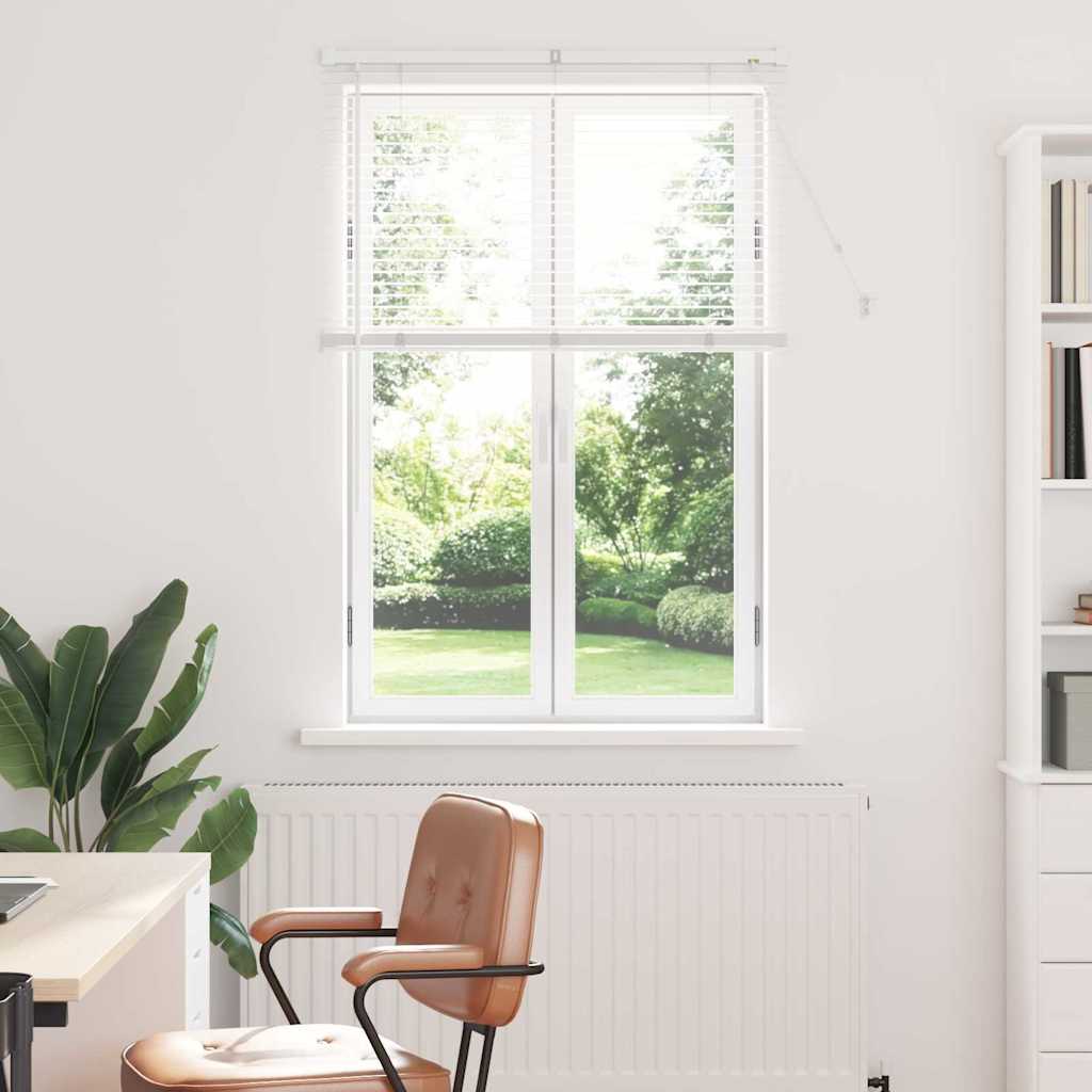 Venetian Blinds Height Adjustable White 130 x 85 cm Aluminium