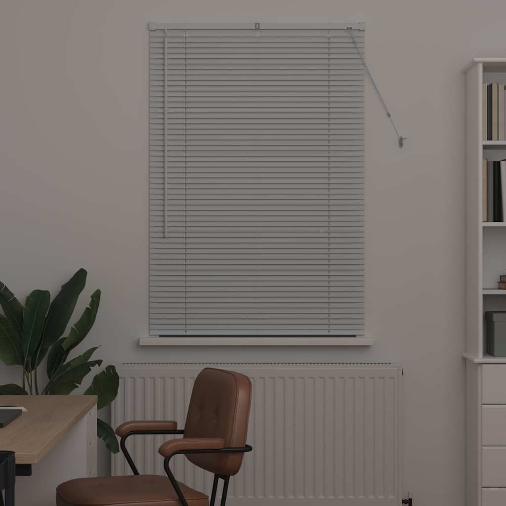 Venetian Blinds Height Adjustable White 130 x 85 cm Aluminium