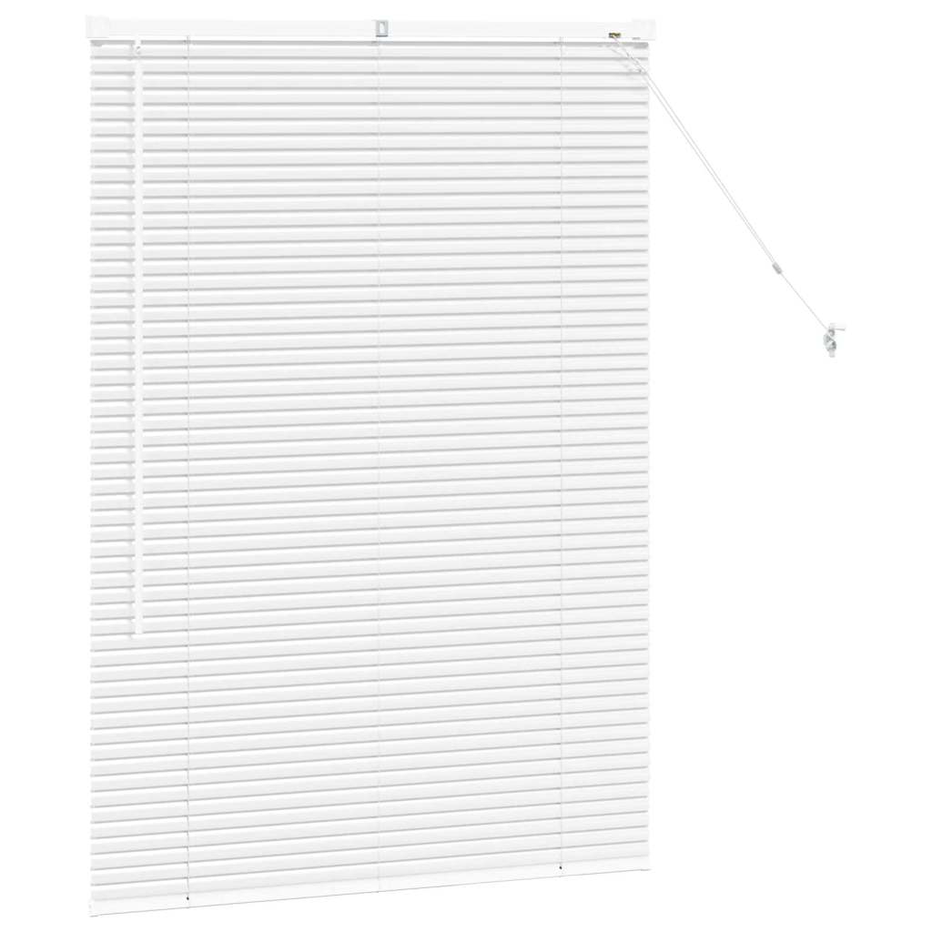 Venetian Blinds Height Adjustable White 130 x 85 cm Aluminium