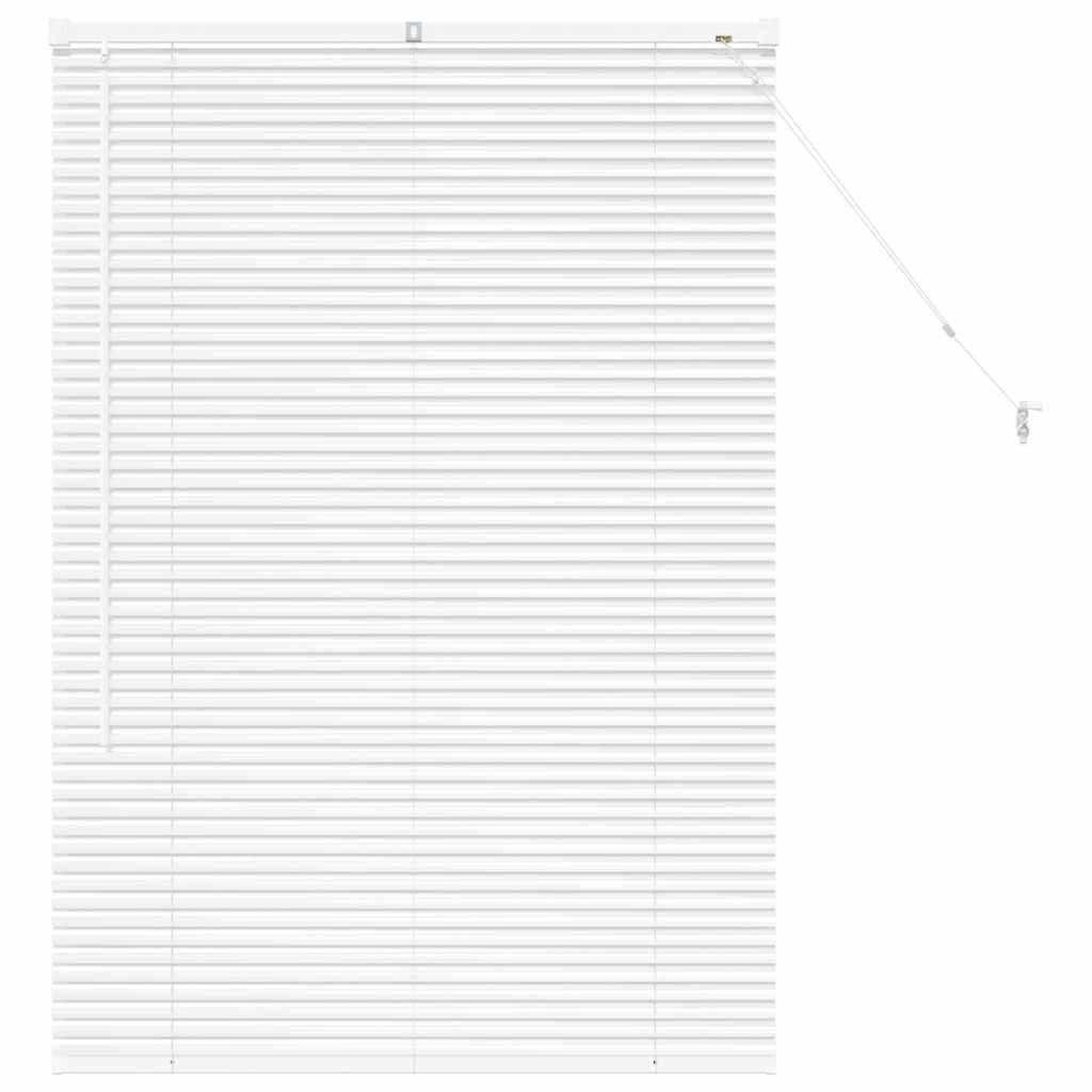 Venetian Blinds Height Adjustable White 130 x 85 cm Aluminium