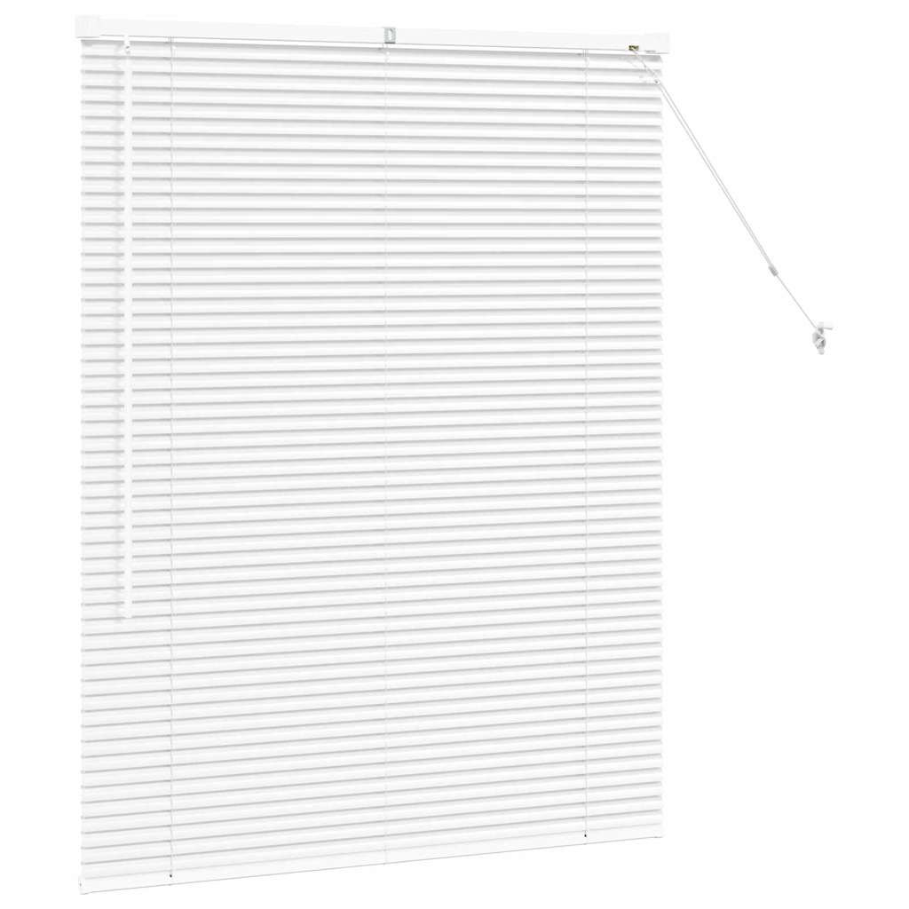 Venetian Blinds Height Adjustable White 130 x 100 cm Aluminium
