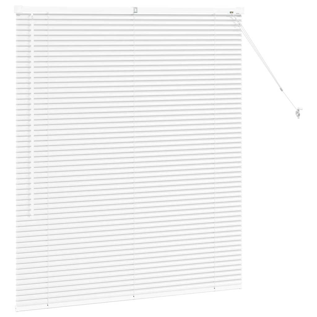Venetian Blinds Height Adjustable White 130 x 110 cm Aluminium