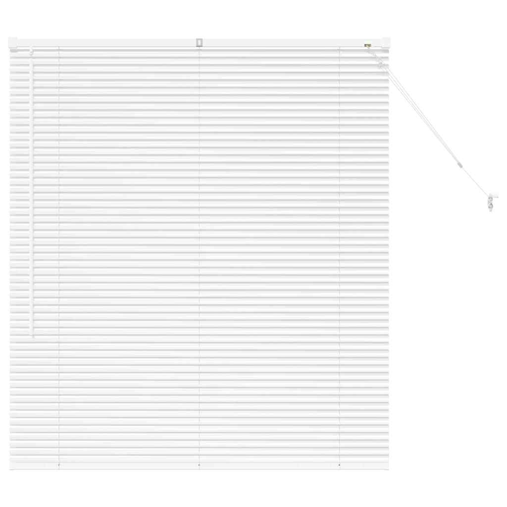 Venetian Blinds Height Adjustable White 130 x 110 cm Aluminium