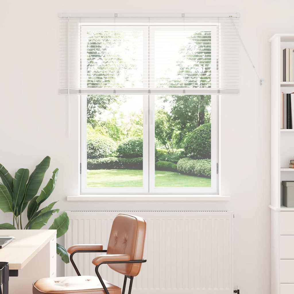 Venetian Blinds Height Adjustable White 130 x 130 cm Aluminium