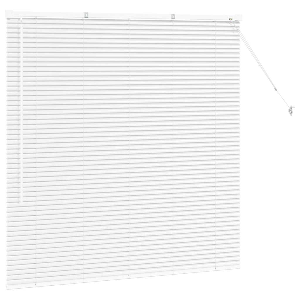 Venetian Blinds Height Adjustable White 130 x 130 cm Aluminium
