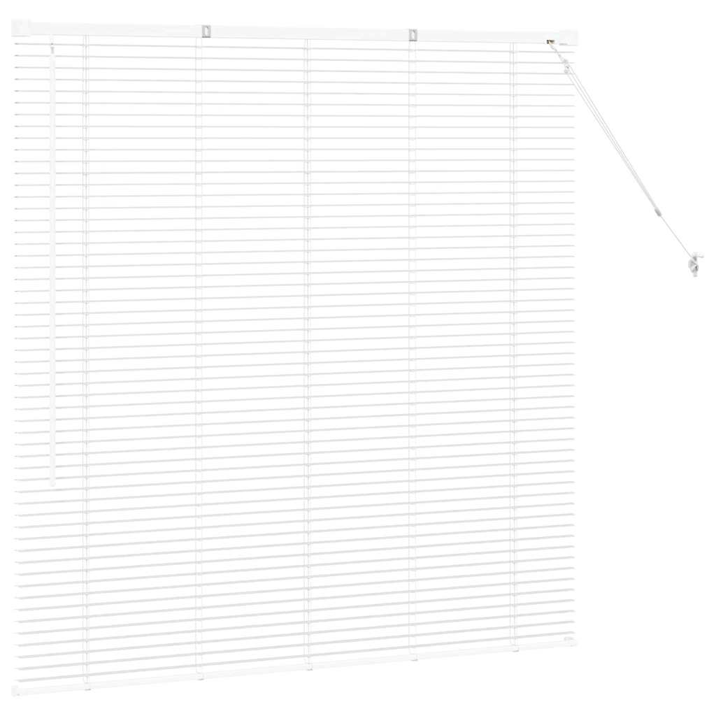 Venetian Blinds Height Adjustable White 130 x 130 cm Aluminium