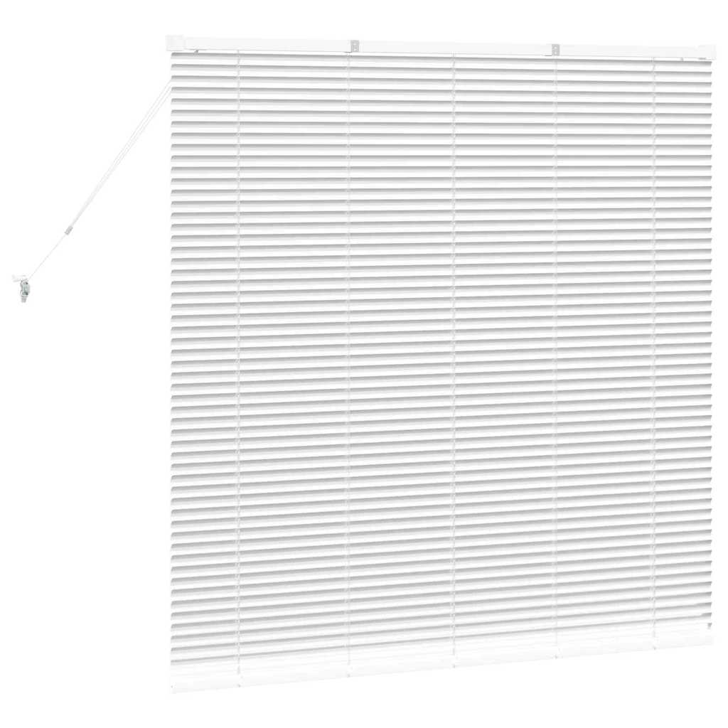 Venetian Blinds Height Adjustable White 130 x 130 cm Aluminium