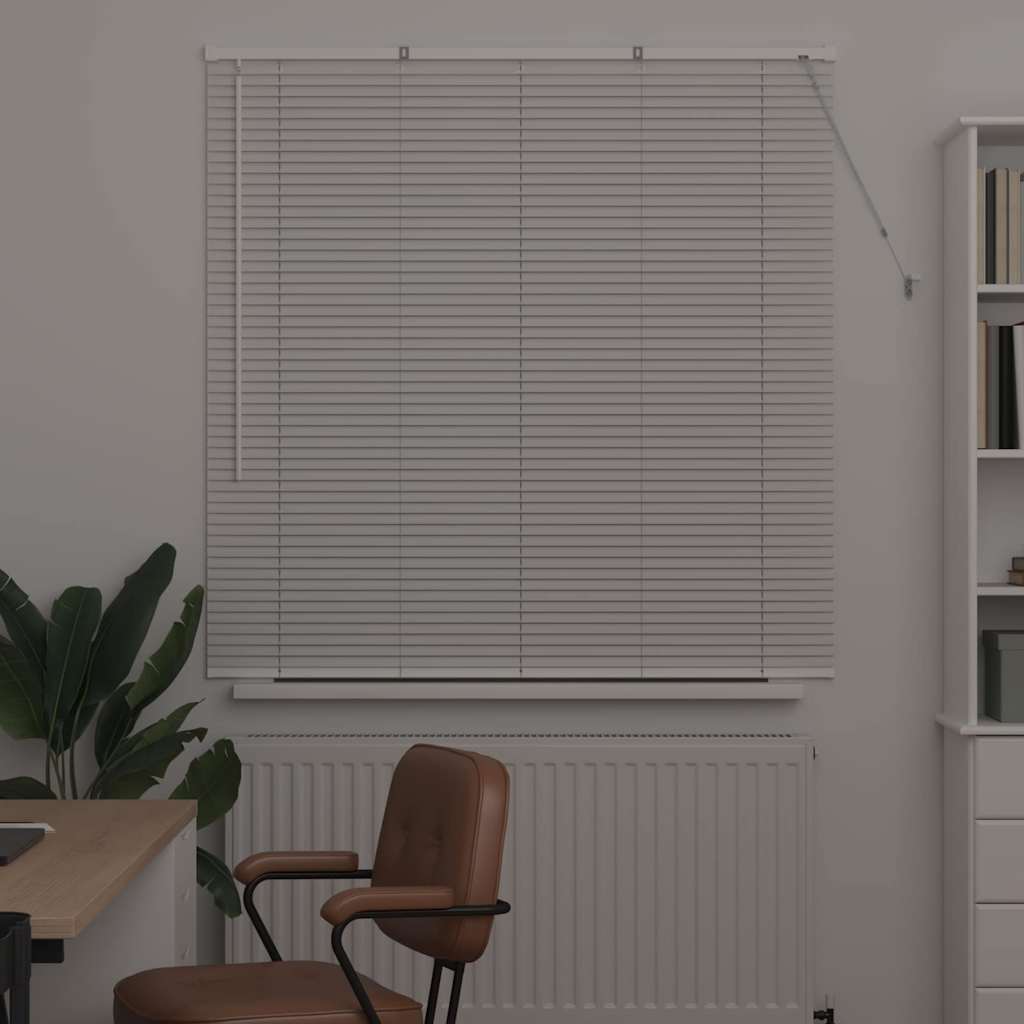 Venetian Blinds Height Adjustable White 130 x 135 cm Aluminium