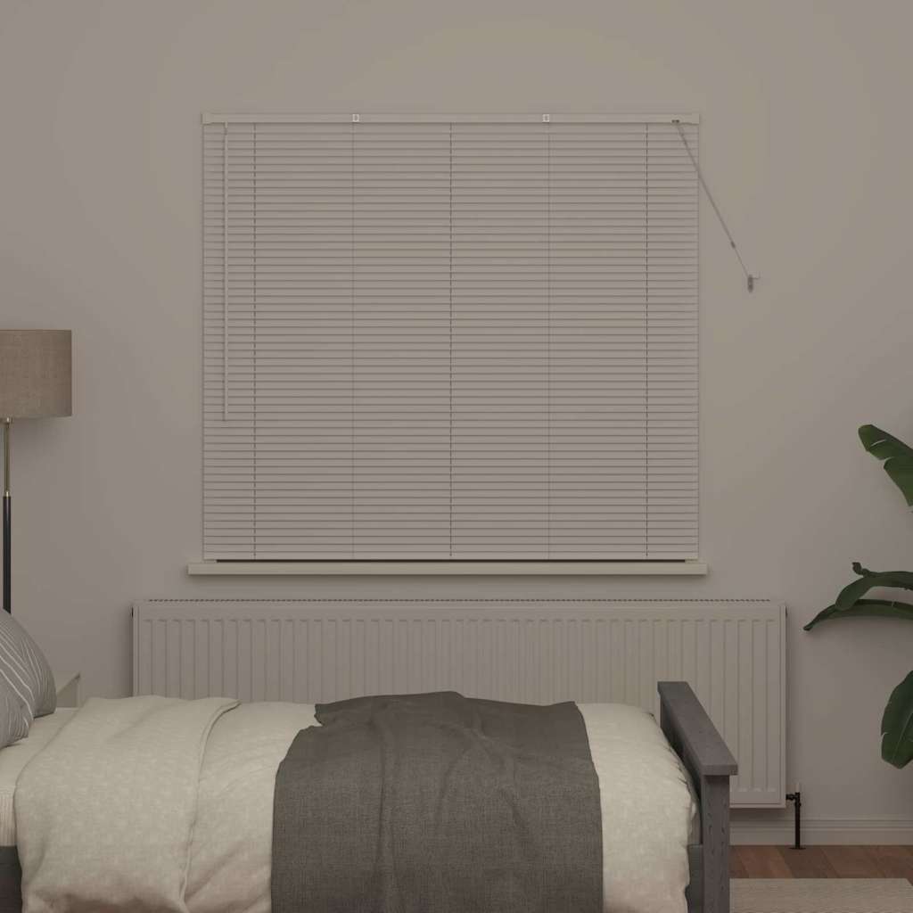 Venetian Blinds Height Adjustable White 130 x 145 cm Aluminium