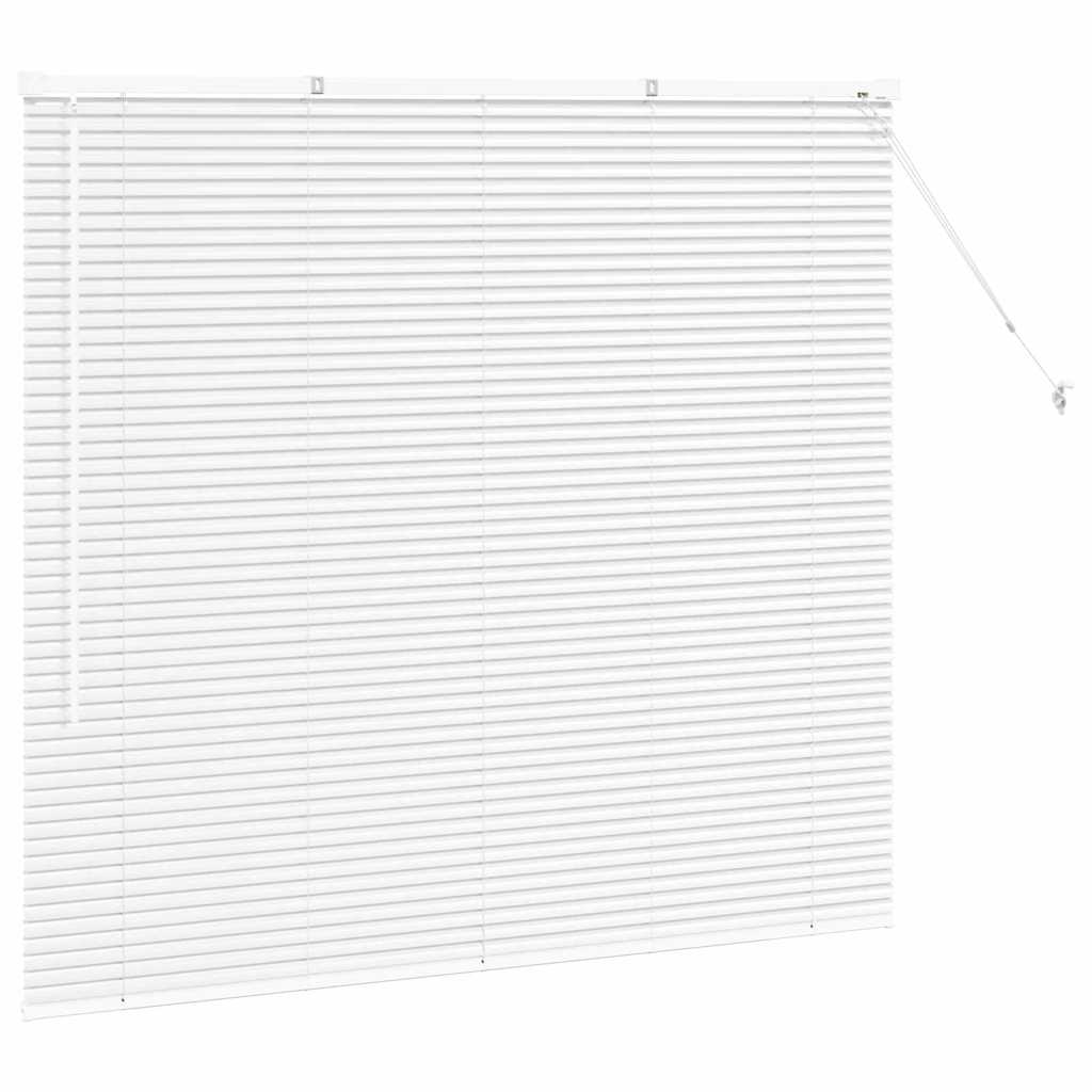 Venetian Blinds Height Adjustable White 130 x 145 cm Aluminium