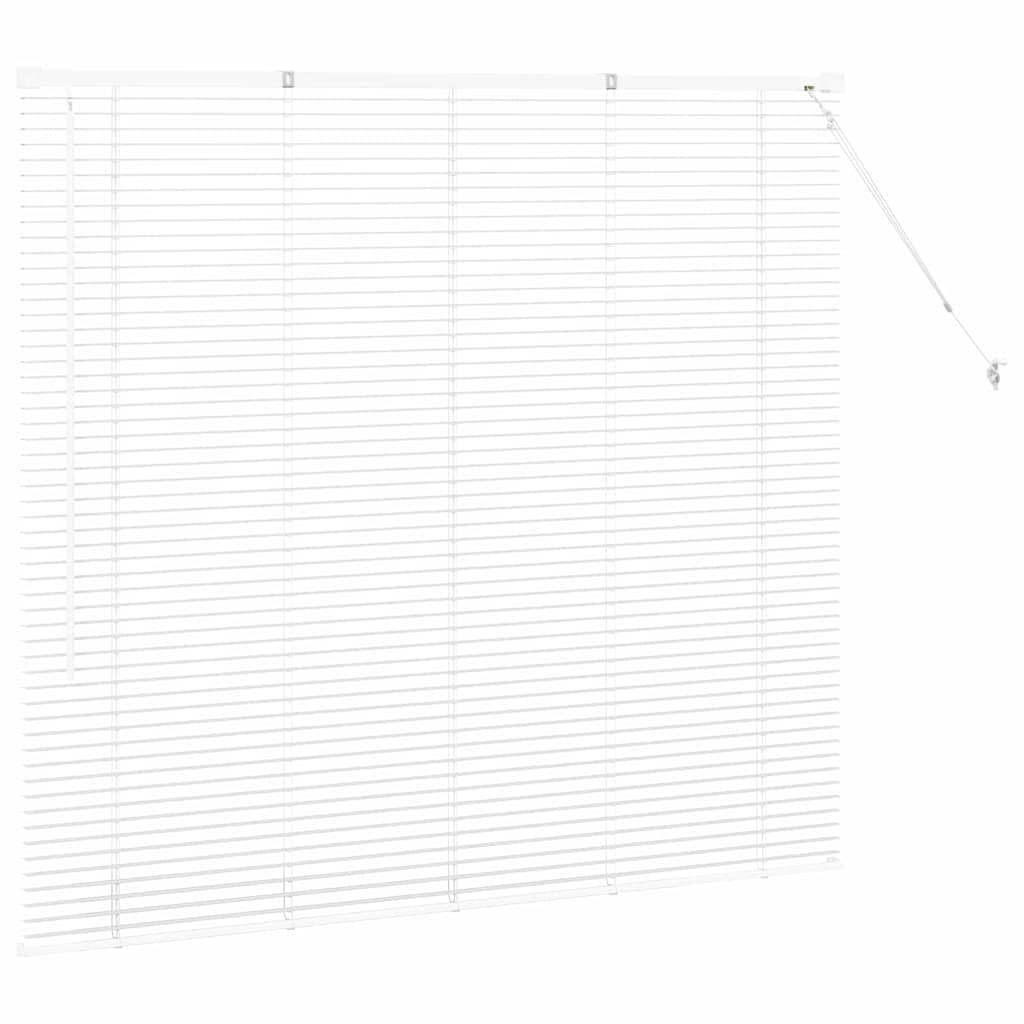 Venetian Blinds Height Adjustable White 130 x 145 cm Aluminium