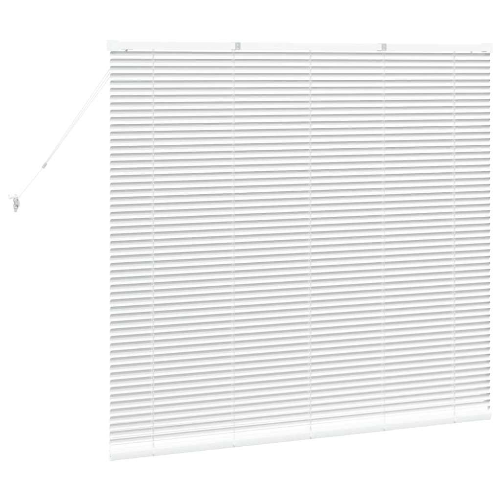 Venetian Blinds Height Adjustable White 130 x 145 cm Aluminium