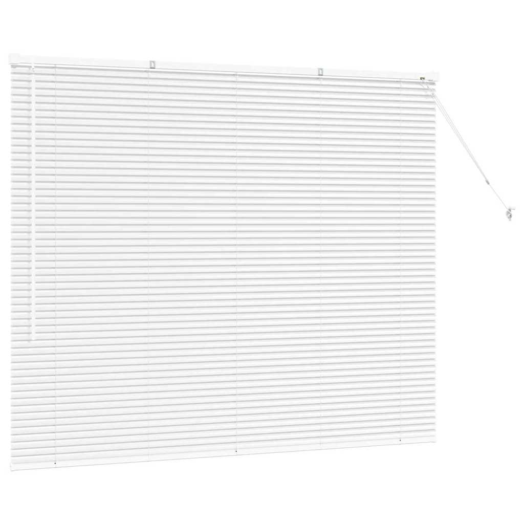 Venetian Blinds Height Adjustable White 130 x 155 cm Aluminium