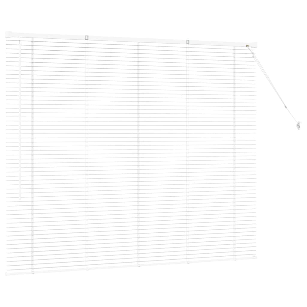 Venetian Blinds Height Adjustable White 130 x 155 cm Aluminium