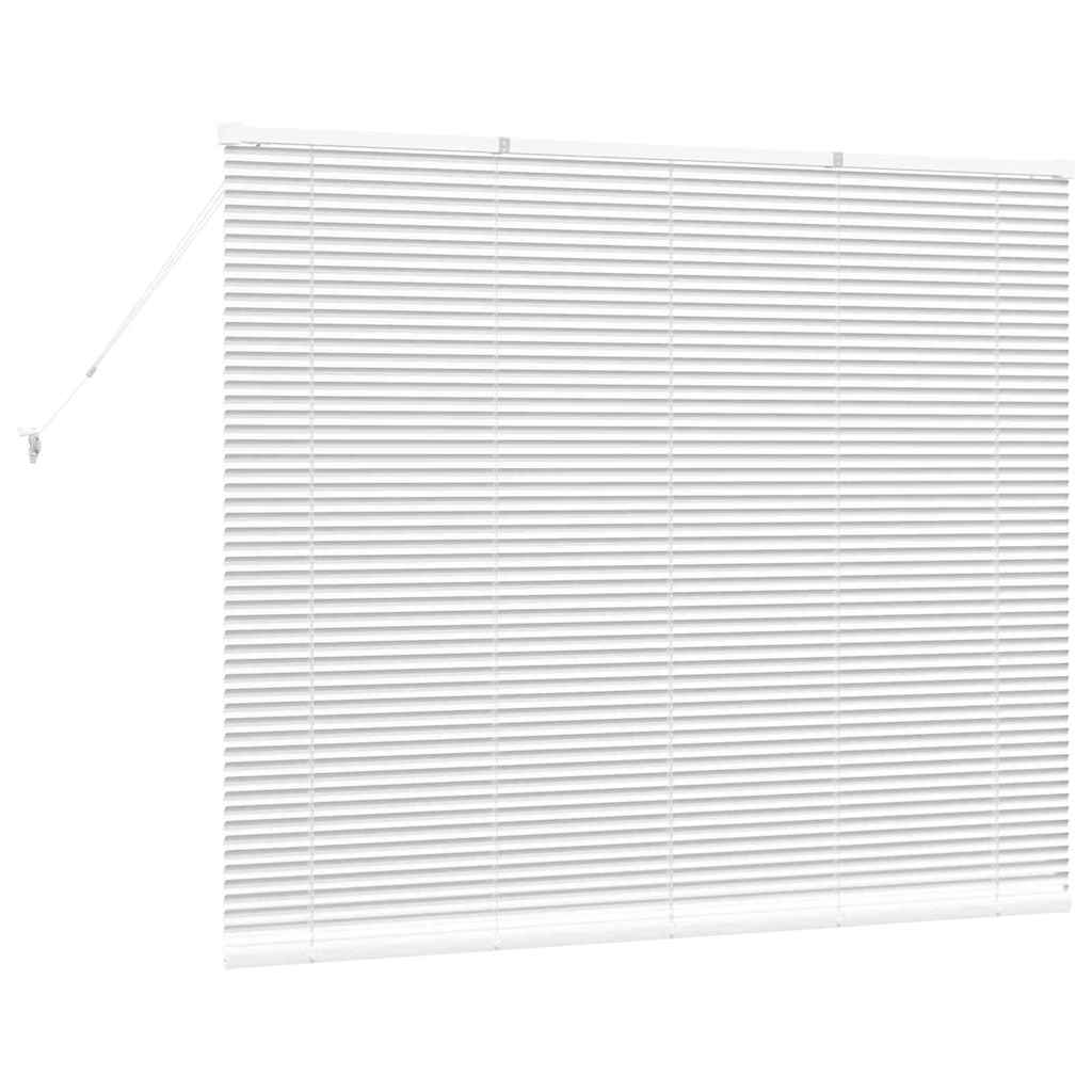 Venetian Blinds Height Adjustable White 130 x 155 cm Aluminium
