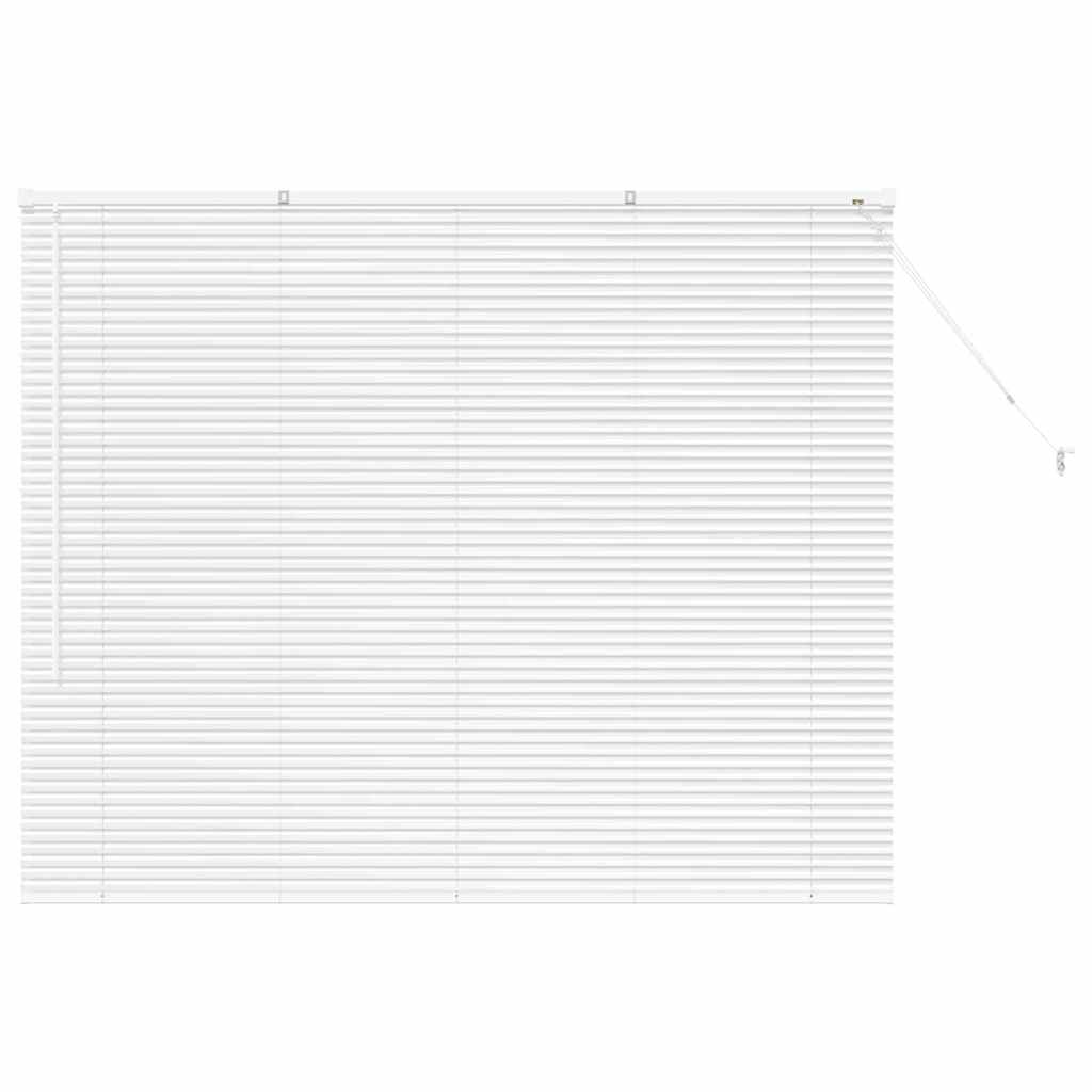 Venetian Blinds Height Adjustable White 130 x 155 cm Aluminium