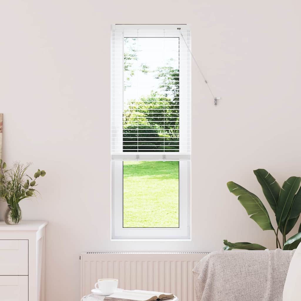 Venetian Blinds Height Adjustable White 175 x 40 cm Aluminium