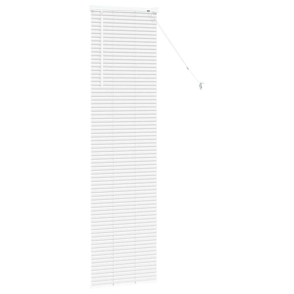 Venetian Blinds Height Adjustable White 175 x 40 cm Aluminium