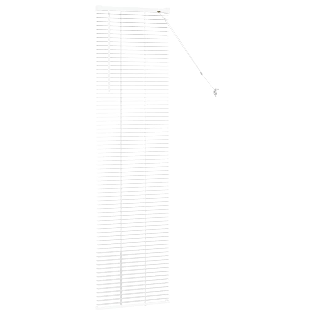 Venetian Blinds Height Adjustable White 175 x 40 cm Aluminium