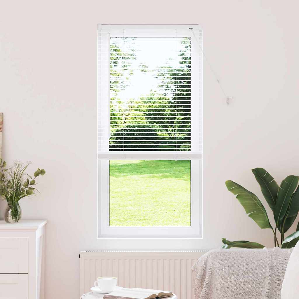 Venetian Blinds Height Adjustable White 175 x 55 cm Aluminium