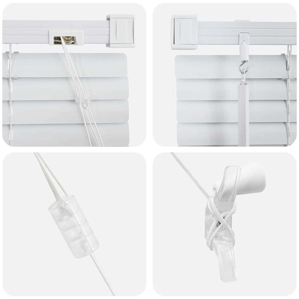Venetian Blinds Height Adjustable White 175 x 60 cm Aluminium