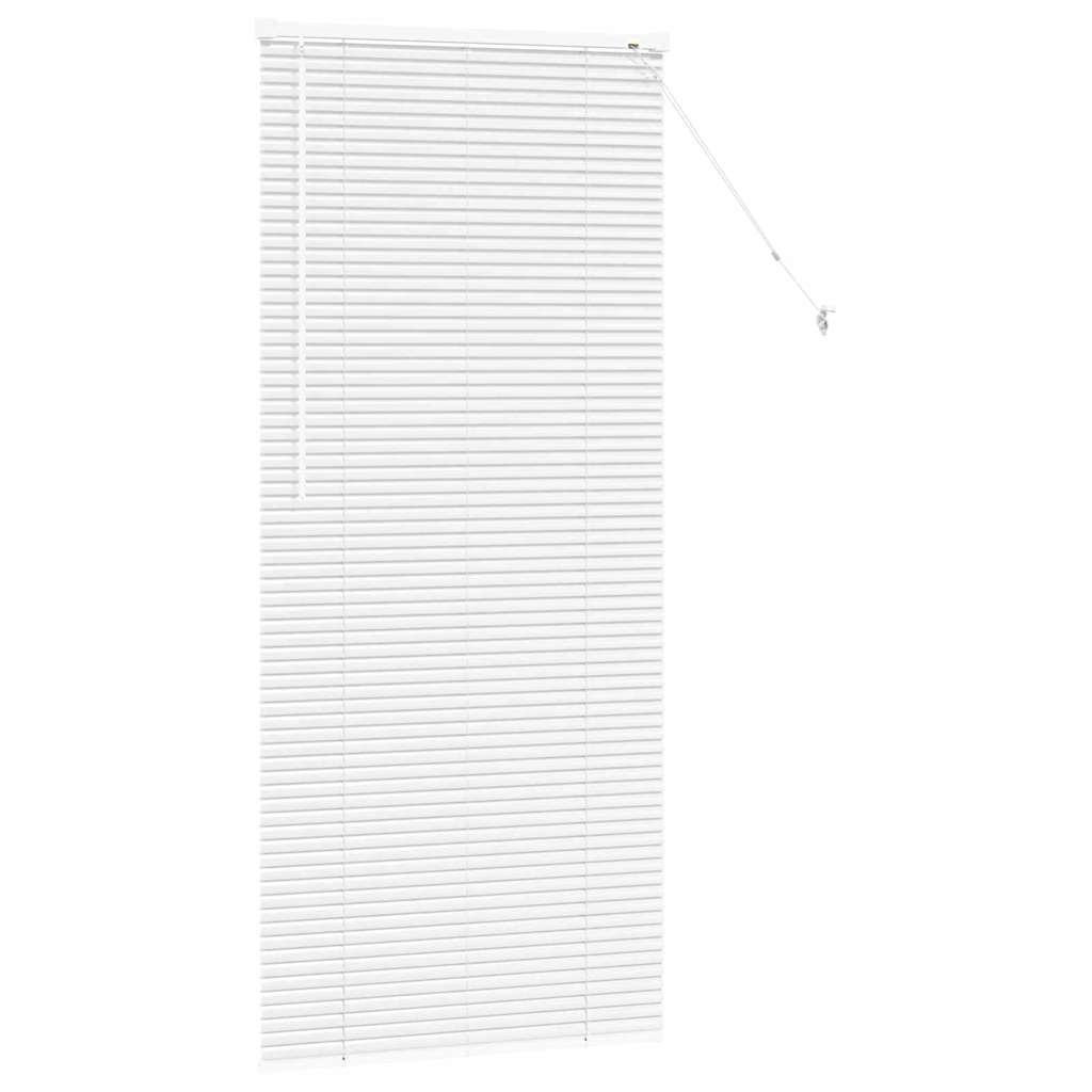 Venetian Blinds Height Adjustable White 175 x 75 cm Aluminium