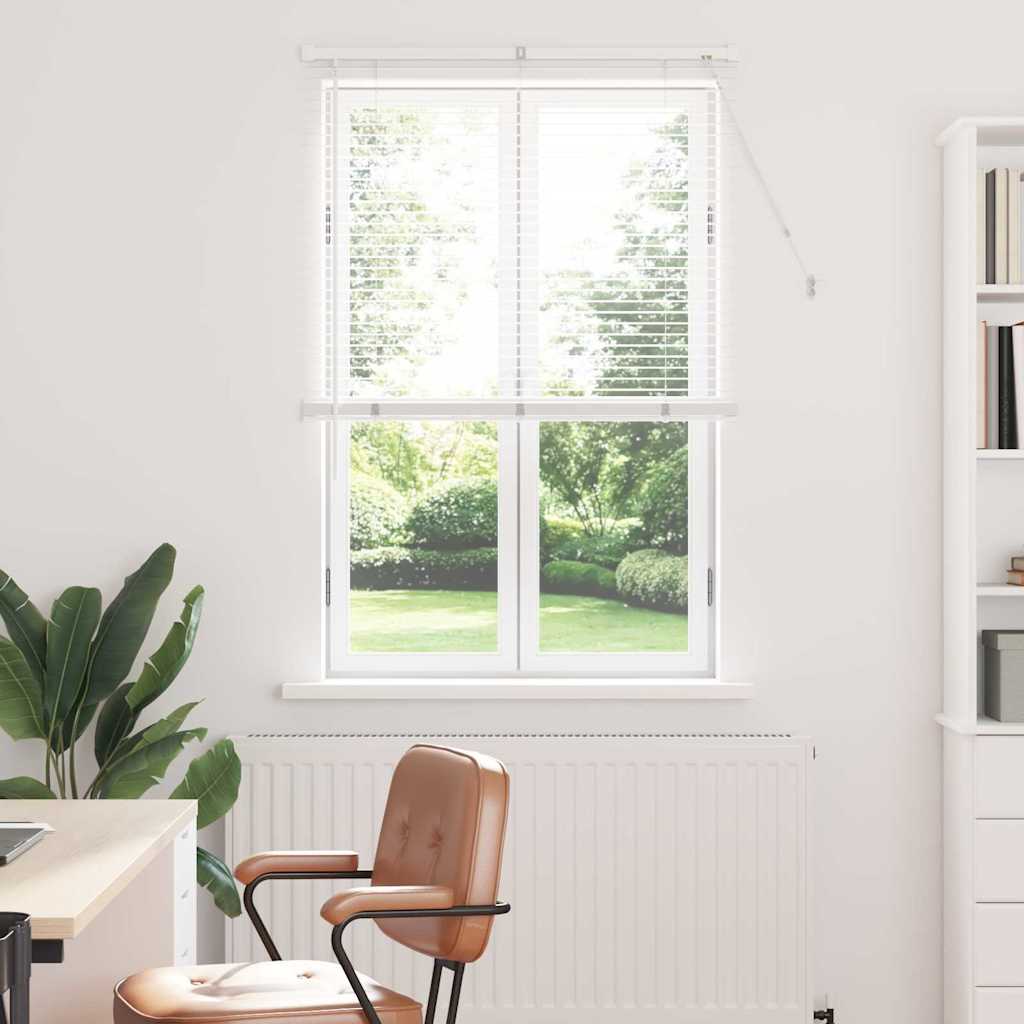 Venetian Blinds Height Adjustable White 175 x 95 cm Aluminium