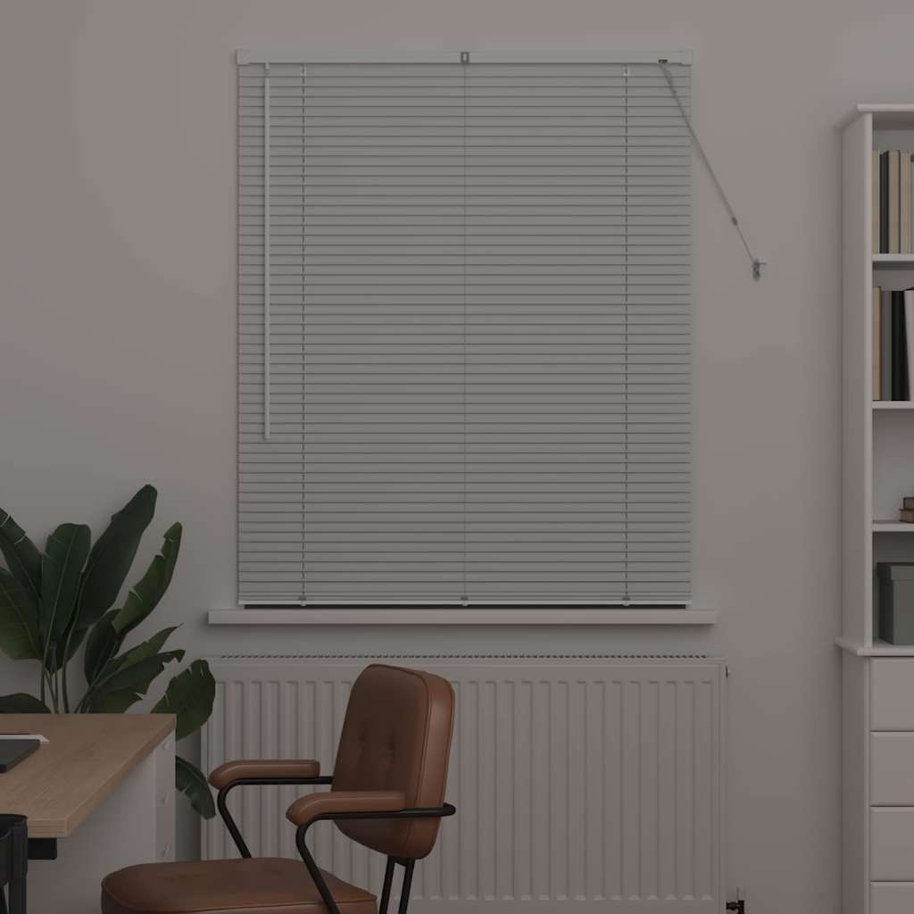 Venetian Blinds Height Adjustable White 175 x 100 cm Aluminium