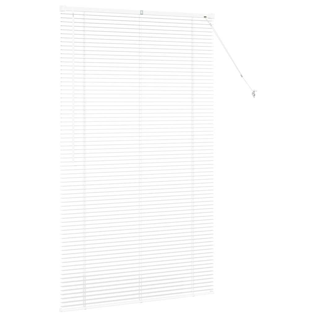 Venetian Blinds Height Adjustable White 175 x 105 cm Aluminium