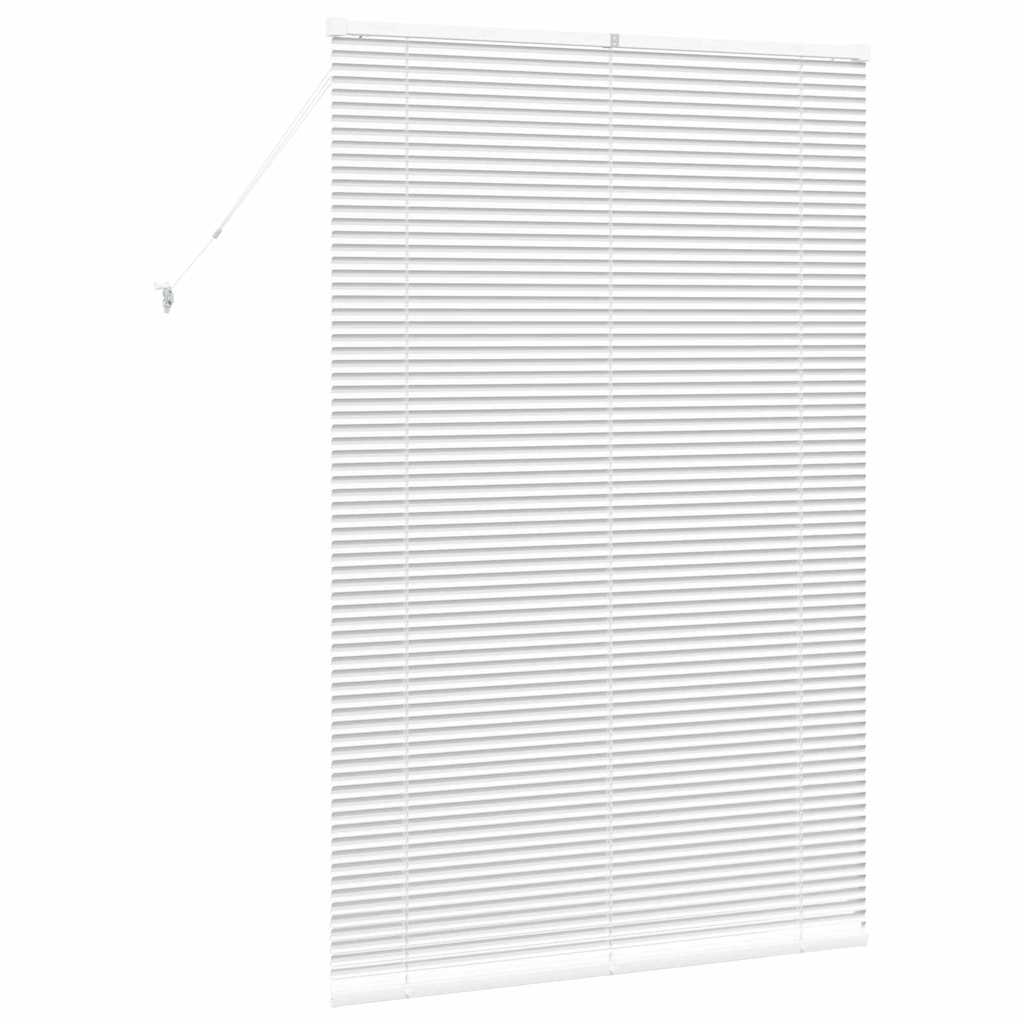 Venetian Blinds Height Adjustable White 175 x 115 cm Aluminium