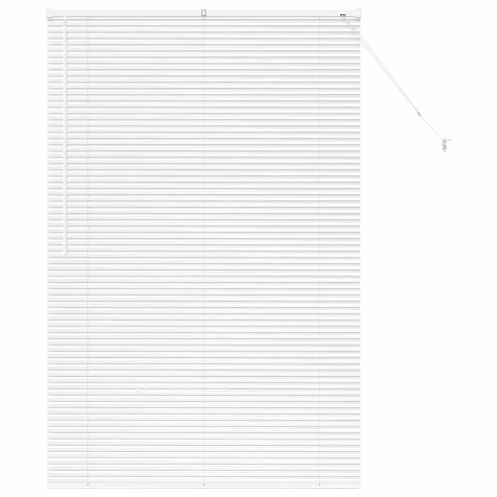 Venetian Blinds Height Adjustable White 175 x 115 cm Aluminium