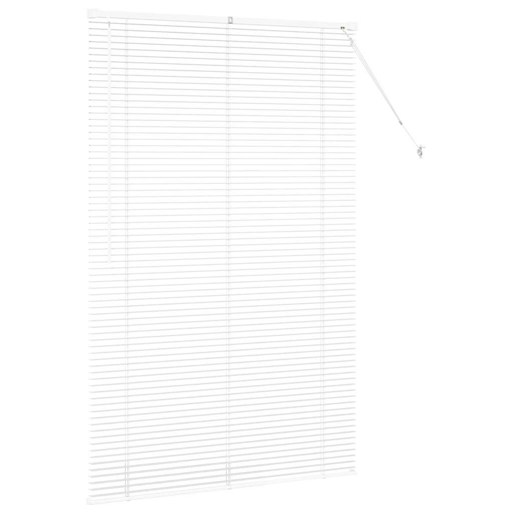 Venetian Blinds Height Adjustable White 175 x 120 cm Aluminium