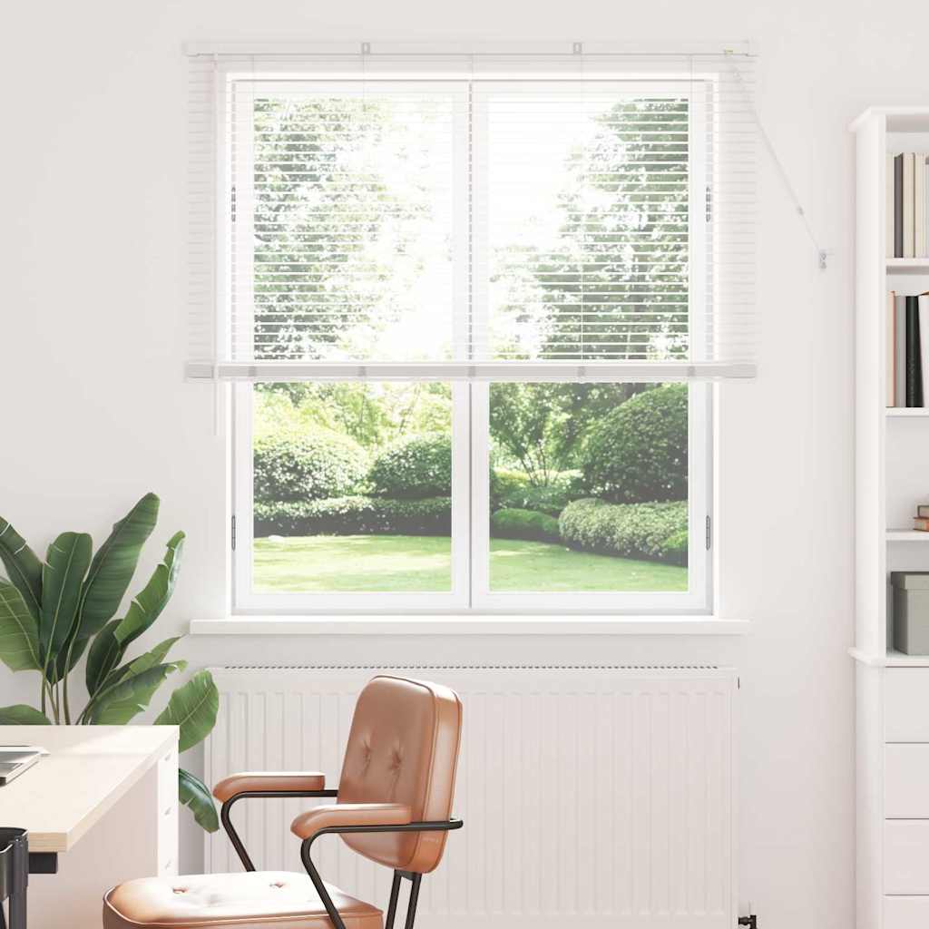 Venetian Blinds Height Adjustable White 175 x 135 cm Aluminium
