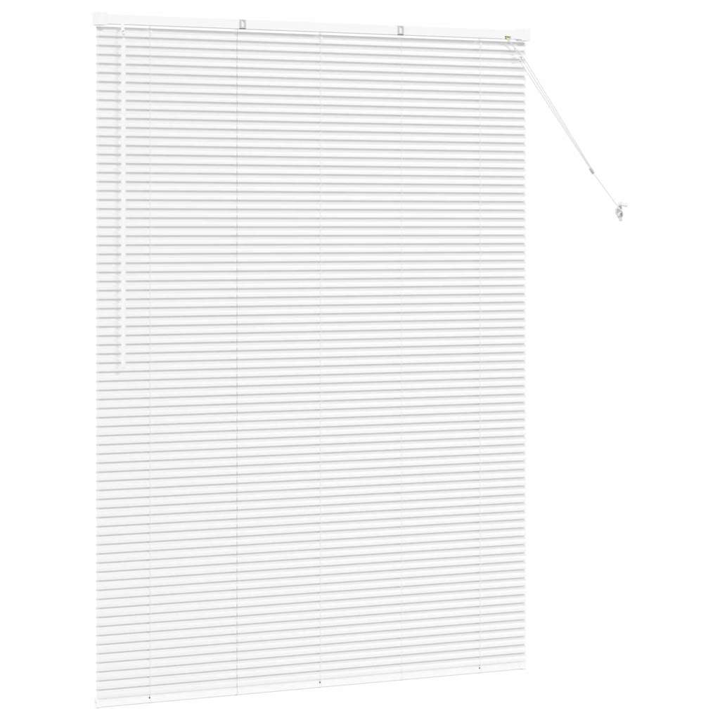 Venetian Blinds Height Adjustable White 175 x 135 cm Aluminium