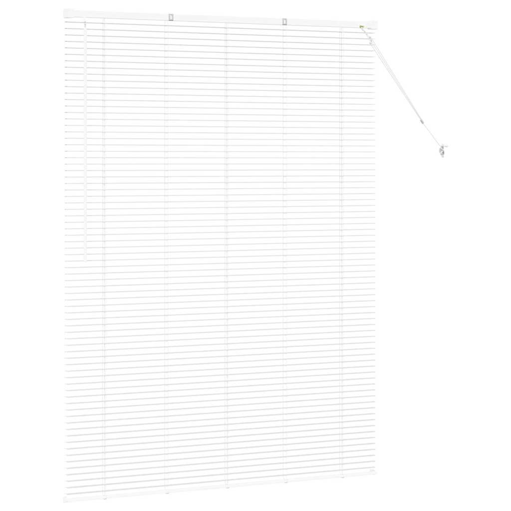 Venetian Blinds Height Adjustable White 175 x 135 cm Aluminium