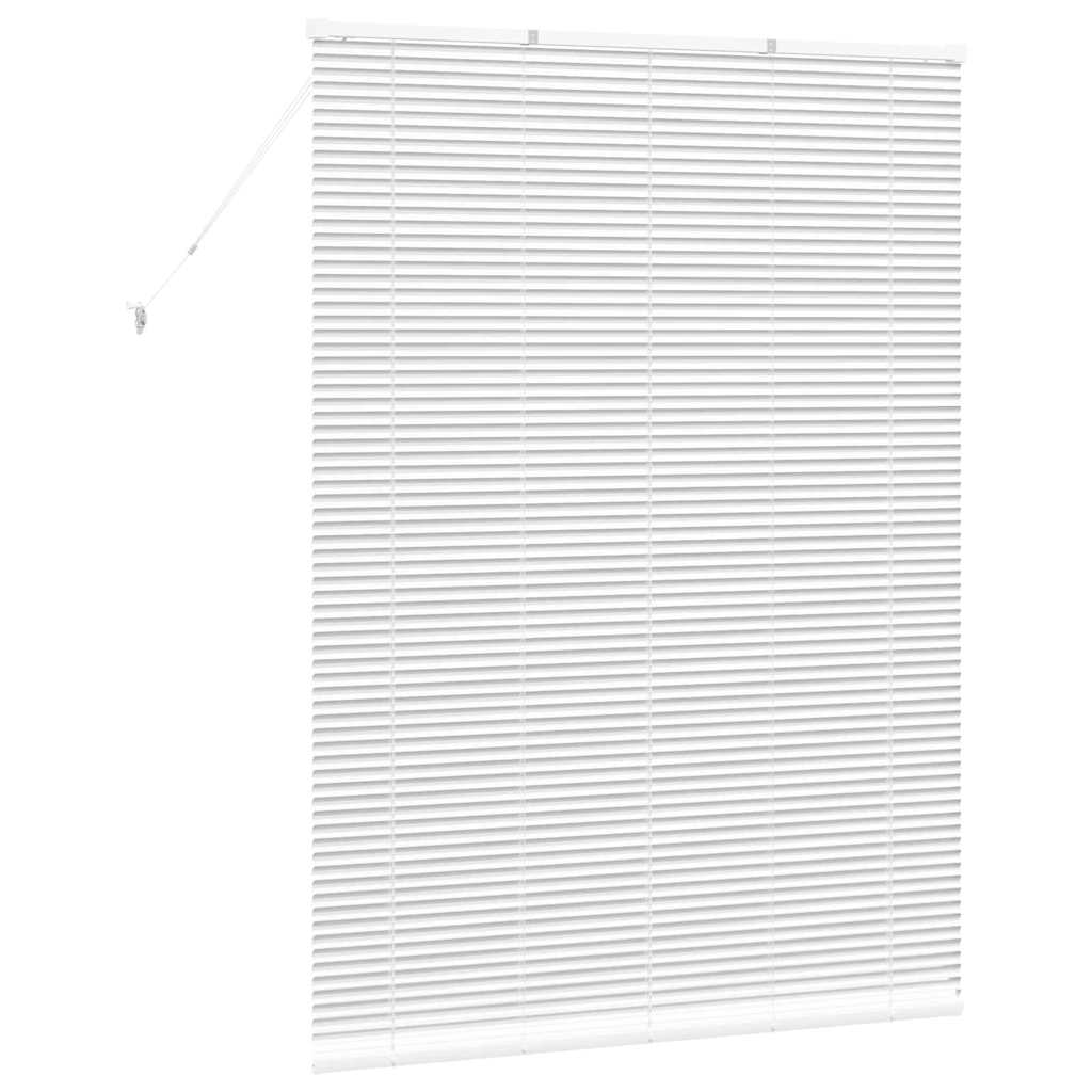 Venetian Blinds Height Adjustable White 175 x 135 cm Aluminium