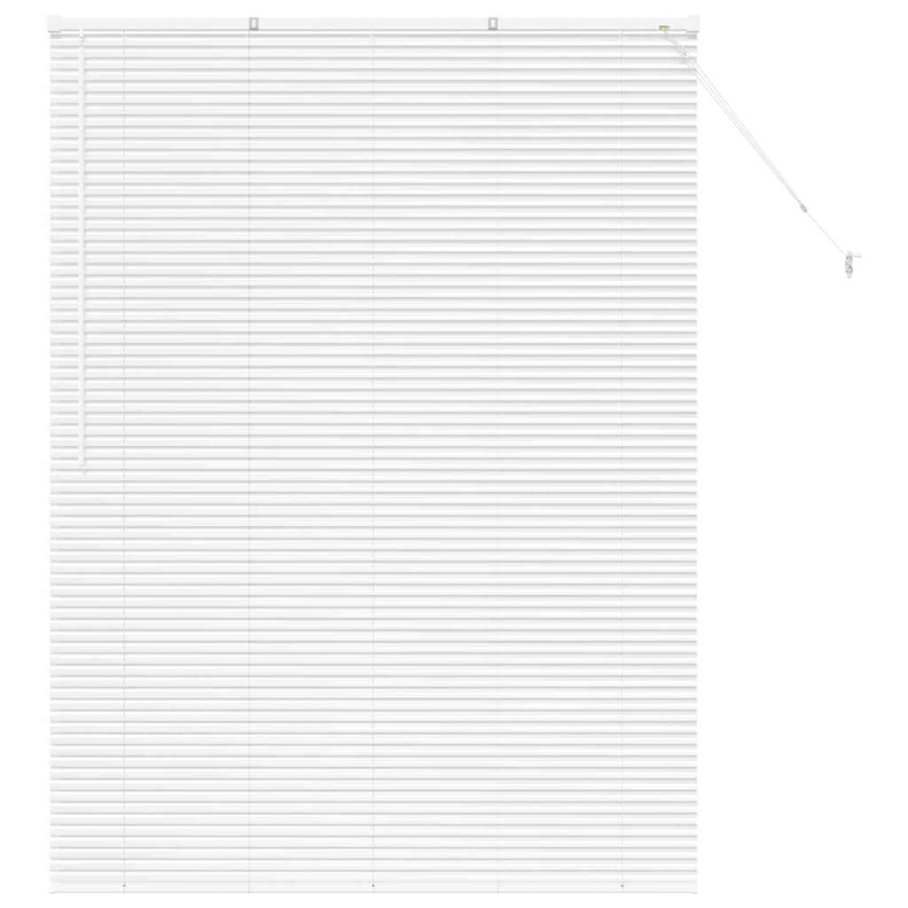 Venetian Blinds Height Adjustable White 175 x 135 cm Aluminium