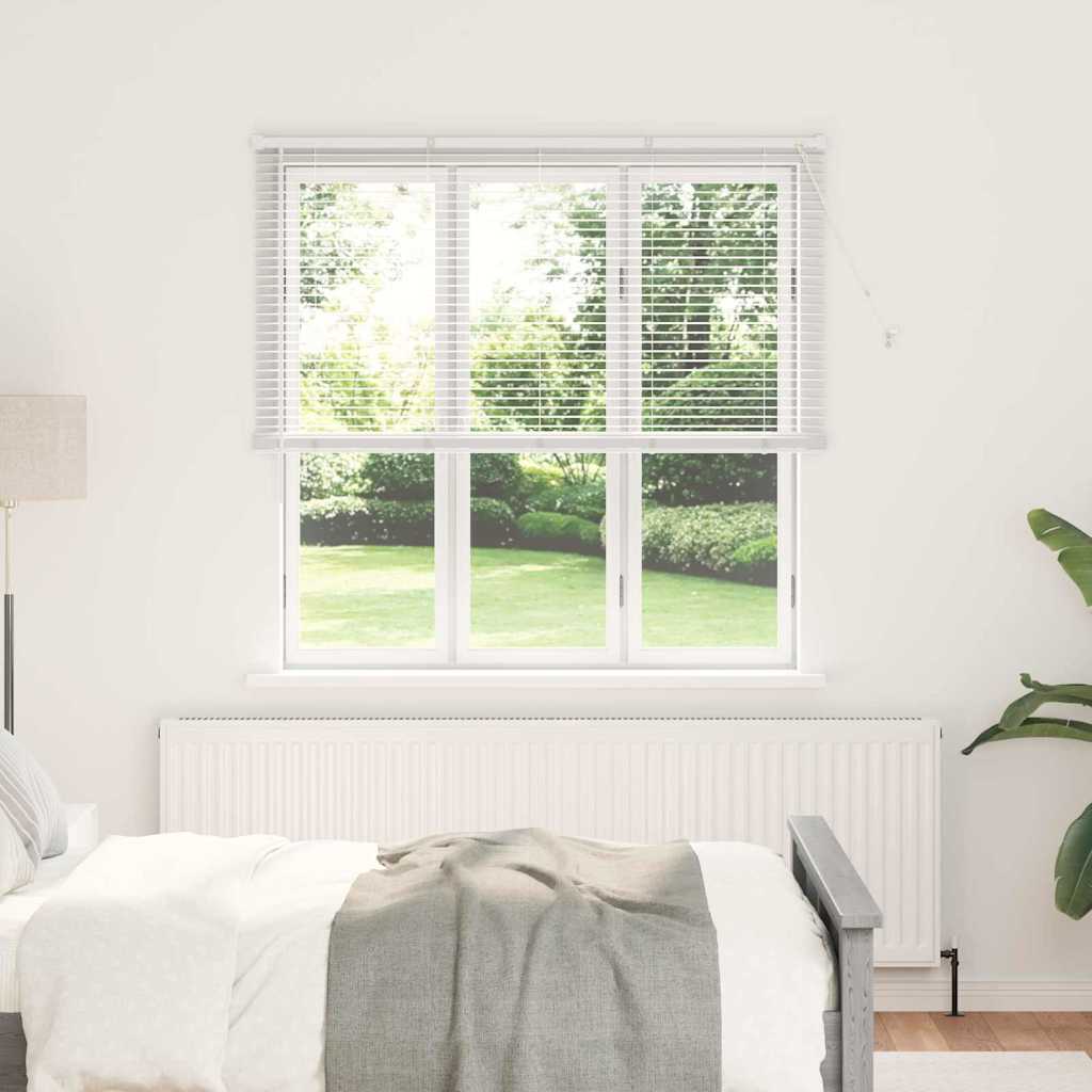 Venetian Blinds Height Adjustable White 175 x 145 cm Aluminium