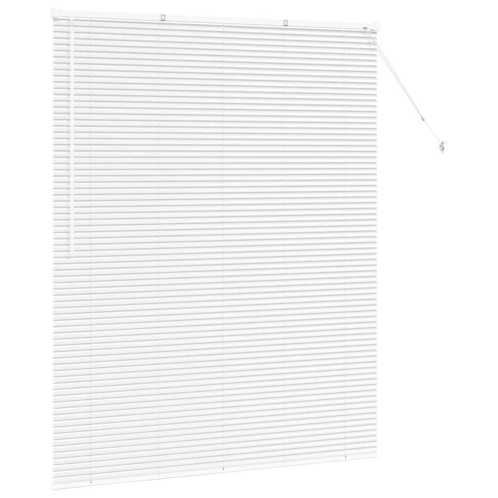 Venetian Blinds Height Adjustable White 175 x 145 cm Aluminium