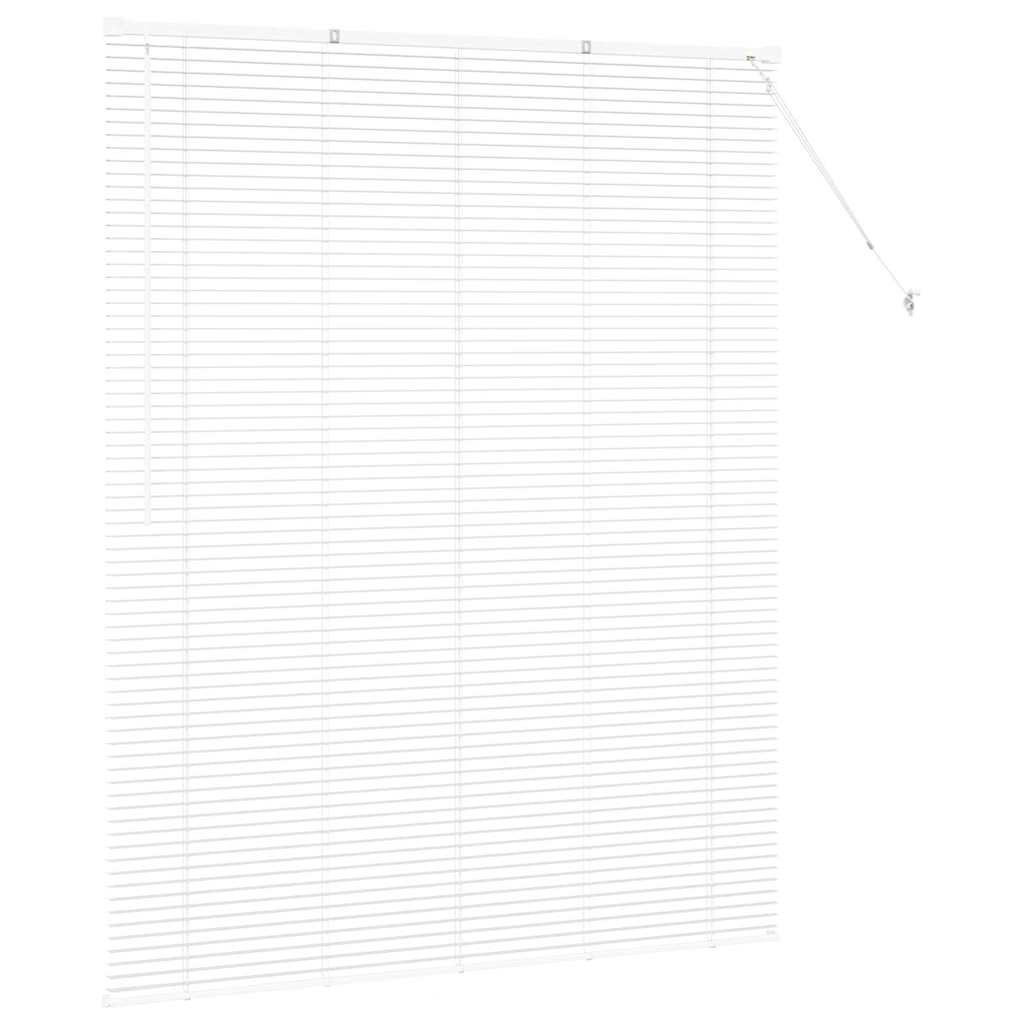 Venetian Blinds Height Adjustable White 175 x 145 cm Aluminium