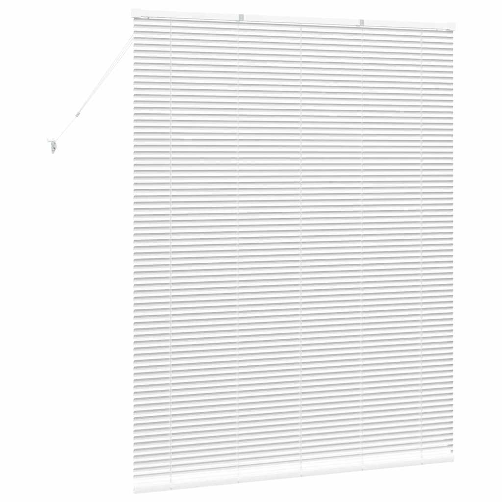 Venetian Blinds Height Adjustable White 175 x 145 cm Aluminium