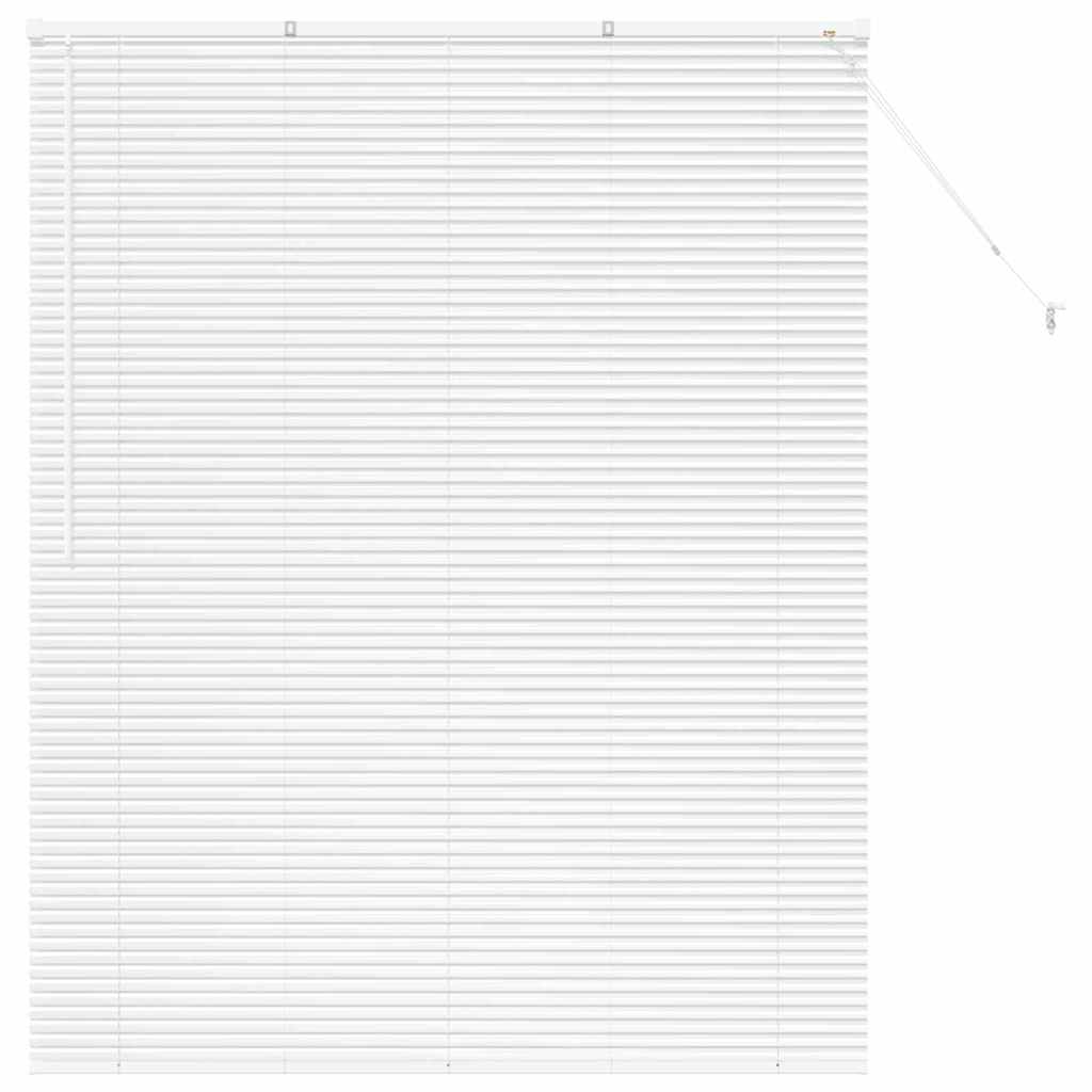 Venetian Blinds Height Adjustable White 175 x 145 cm Aluminium