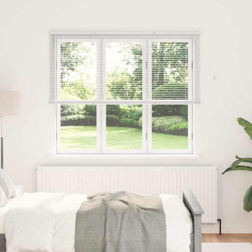 Venetian Blinds Height Adjustable White 175 x 160 cm Aluminium