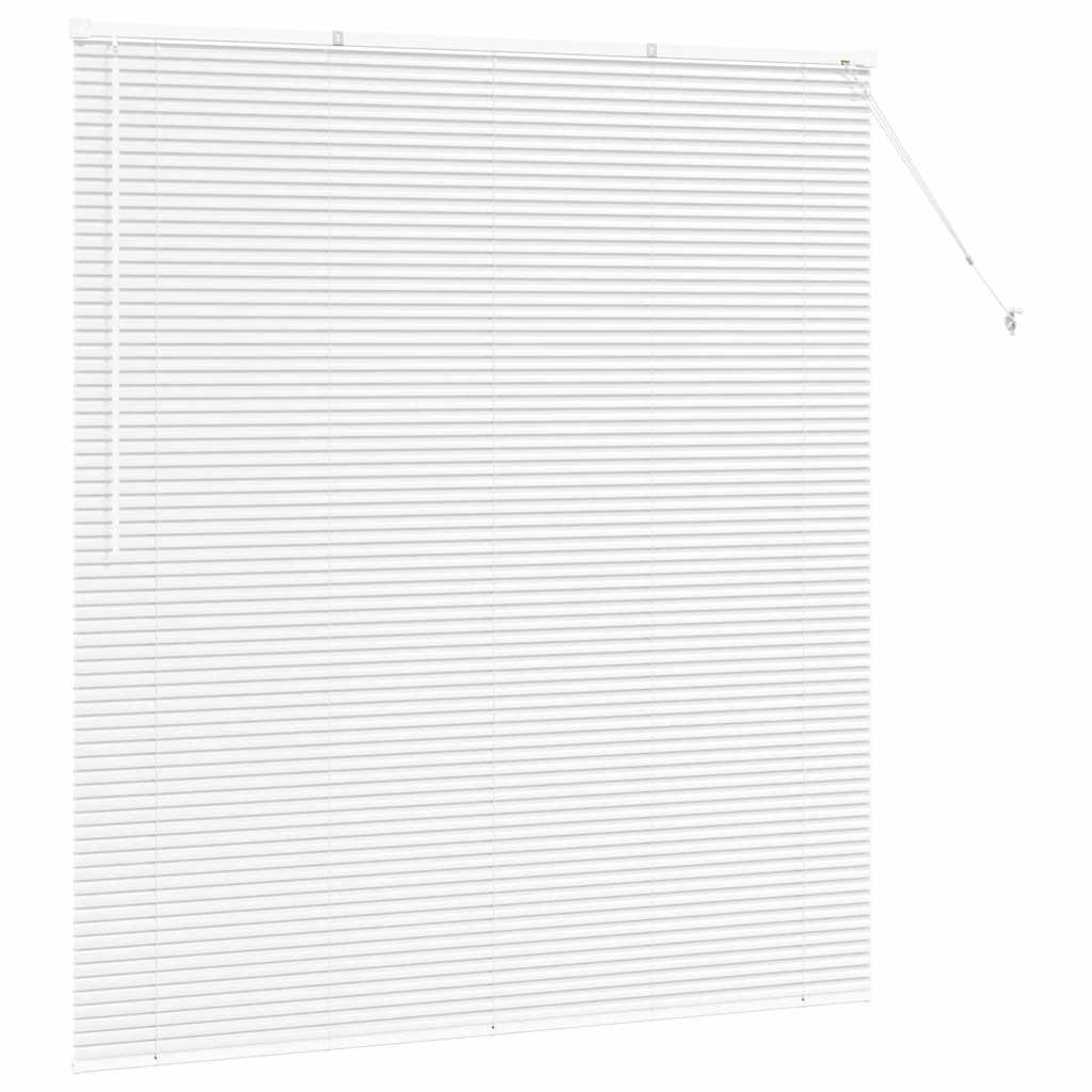 Venetian Blinds Height Adjustable White 175 x 160 cm Aluminium