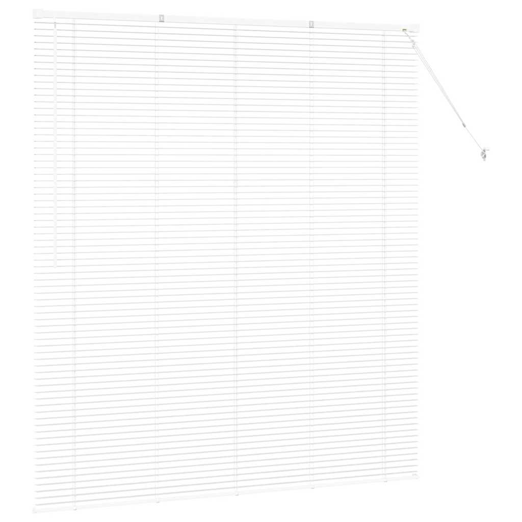 Venetian Blinds Height Adjustable White 175 x 160 cm Aluminium