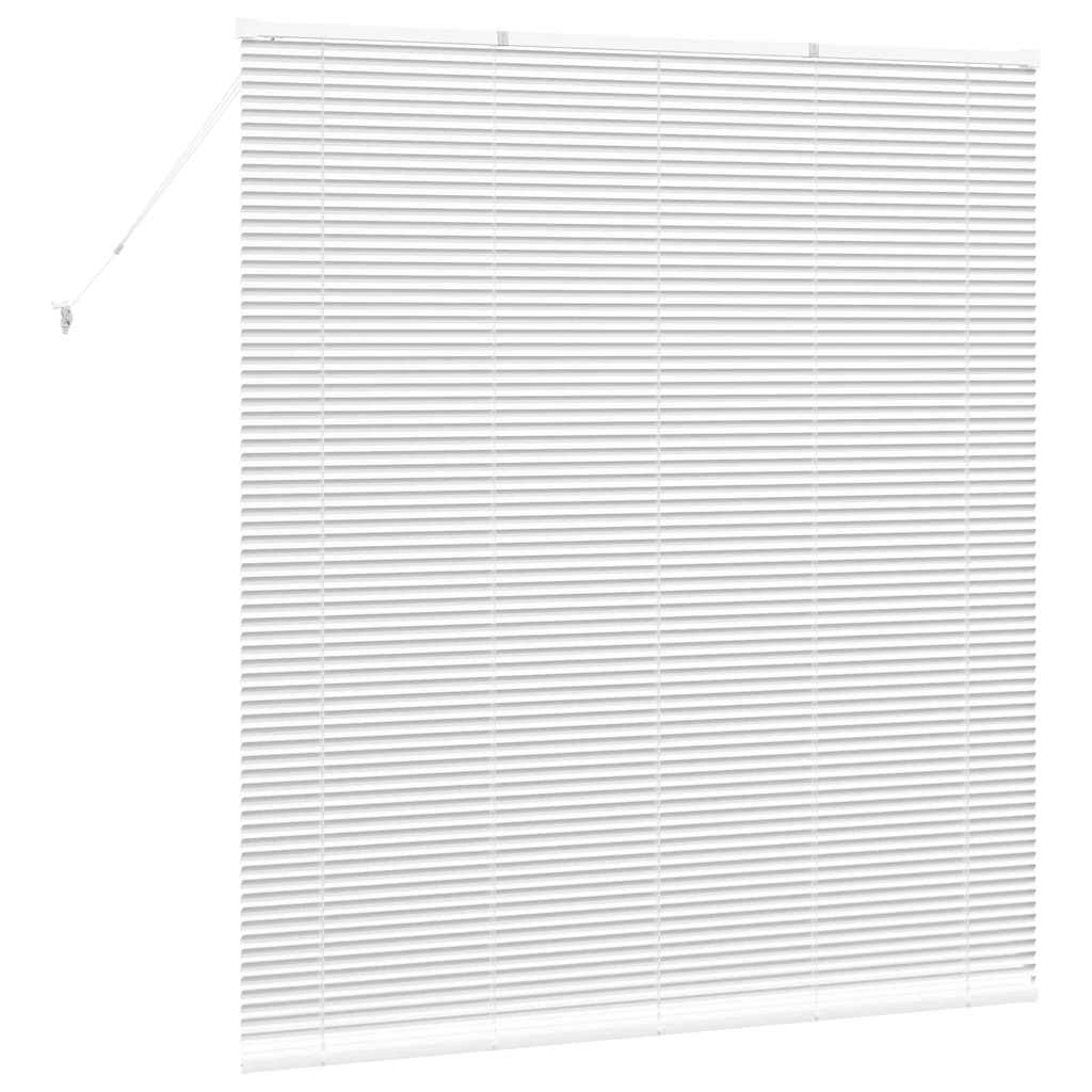 Venetian Blinds Height Adjustable White 175 x 160 cm Aluminium